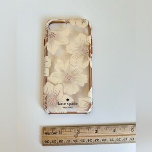 Kate Spade Tan and Cream Floral Phone Case Iphone 6/6s/7